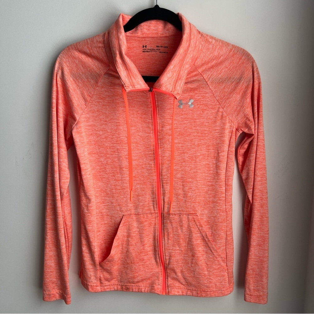 Under Armour Orange Full-zip HEATGEAR jacket - XS - Picture 5 of 12